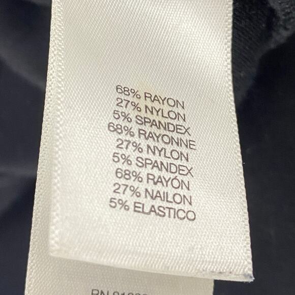 Kenneth Cole New York Women's 8 Sleeveless Dress Black Ruched Business Classic - Picture 6 of 8